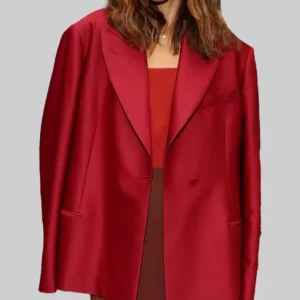 Film Festival Zoe Saldana Red Blazer