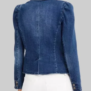 High Potential Kaitlin Olson Blue Denim Blazer Sale