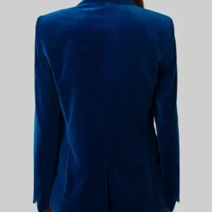 Ivanka Blue Velvet Blazer Sale
