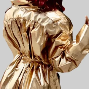Kat Graham Golden Trench Coat Sale