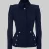 Kate Middleton Navy Blue Wool Jacket