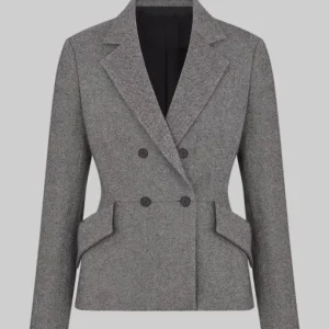 Melania Grey Wool Jacket