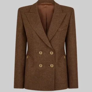 Morena Baccarin Brown Wool Blazer