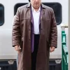 Oswald Cobblepot The Penguin S01 Brown Leather Coat