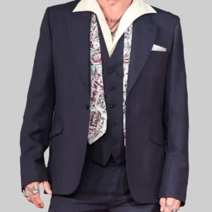 Red Carpet Johnny Depp Blue Blazer