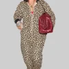 Rihanna Leopard Print Hooded Jumpsuit