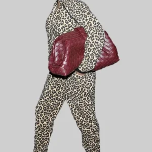 Rihanna Leopard Print Hooded Jumpsuit Sale