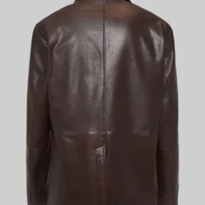 Sarah Hyland Brown Leather Blazer Sale