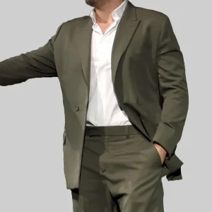 Sebastian Stan Double Breasted Blazer Sale