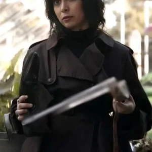 Sofia Falcone The Penguin 2024 Black Coat