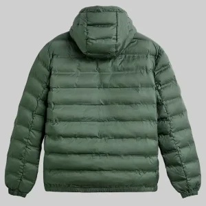 Alarum Scott Eastwood Green Hooded Puffer Jacket Sale