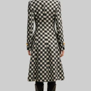 Alternative view of And Just Like That Kristin Davis Plaid Wool Coat