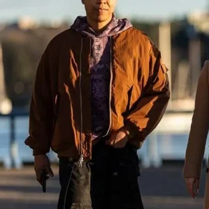 Bobby Exley Tracker Brown Bomber Jacket