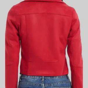 Doctor Who Nicola Coughlan Red Biker Jacket Sale