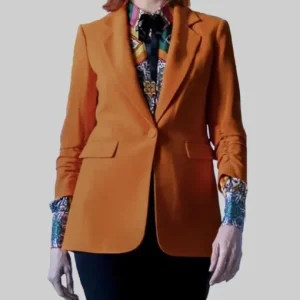 Elsbeth Carrie Preston Orange Blazer