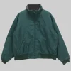 Hailey Bieber Green Bomber Jacket