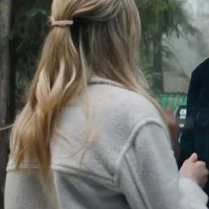 Kira Stine Tracker White Sherpa Jacket Sale