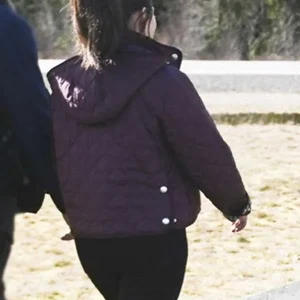 Reenie Greene Tracker Purple Quilted Jacket Sale