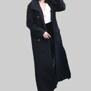 Selena Gomez Wool Blend Long Coat