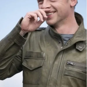 Simon Pegg Star Trek Oval Green Jacket Sale