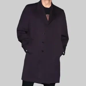 Sonic the Hedgehog 3 Premiere Jim Carrey Wool Blend Purple Coat