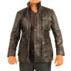 Star Trek Into Darkness Admiral James T. Kirk Black Leather Jacket