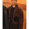 Star Trek Picard S03 Ed Speleers Brown Suede Jacket
