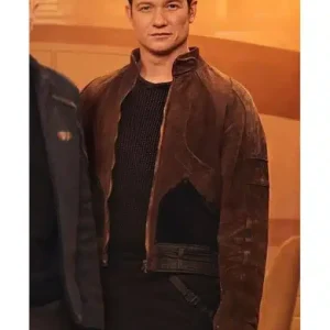 Star Trek Picard S03 Ed Speleers Brown Suede Jacket