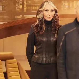Star Trek Picard S03 Gates McFadden Leather Jacket