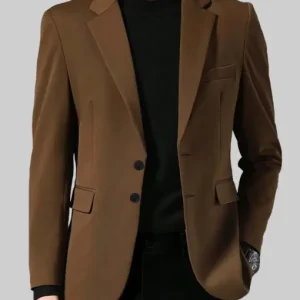 With Love Ke Huy Quan Brown Blazer