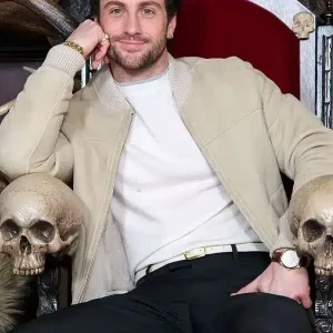 Aaron Taylor-Johnson Kraven The Hunter Bomber Jacket Sale