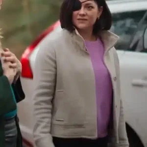 Bad Sisters S01 Bibi Garvey Wool Off White Jacket