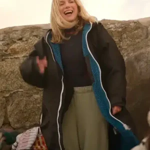 Bad Sisters S01 Ursula Flynn Black Shearling Coat Sale