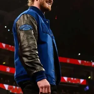 Logan Paul Blue and Black Bomber Jacket Sale
