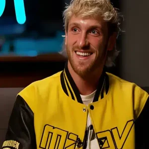 Logan Paul Yellow and Black Bomber Jacket Sale