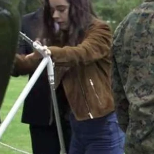 Maddie Redfield The Night Agent Suede Leather Jacket