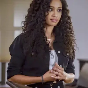 Olivia Baker All American Black Crop Jacket