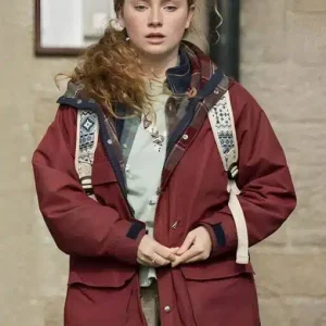 Shetland S07 Meg Pattison Maroon Jacket