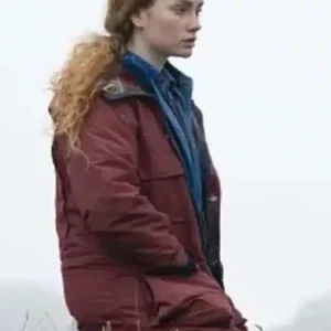 Shetland S07 Meg Pattison Maroon Jacket Sale