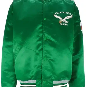 Bradley Cooper Super Bowl LIX 2025 Satin Bomber Green Jacket