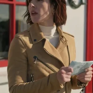 Fiona Love of the Irish 2025 Suede Leather Brown Jacket