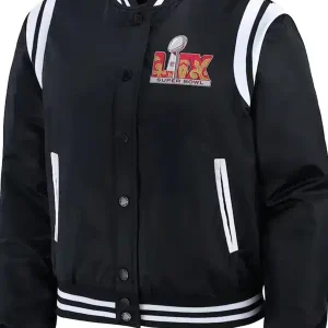 Flavor Flav Super Bowl LIX Black Varsity Jacket Sale