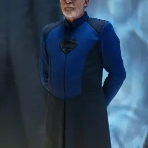 Ian McElhinney Krypton Series Long Blue and Black Coat