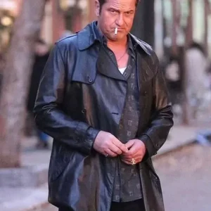 In the Hand of Dante Gerard Butler Black Leather Jacket