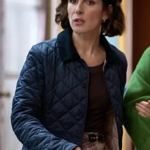Love of the Irish Shenae Grimes-Beech Quilted Blue Jacket