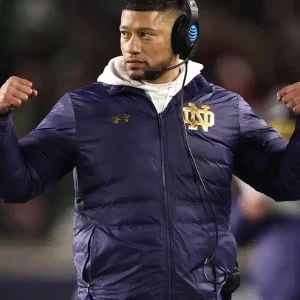 Marcus Freeman Notre Dame Puffer Jacket