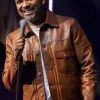 Mike Epps Brown Leather Jacket