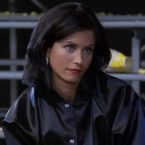 Monica Geller Friends S03 Black Bomber Jacket Sale