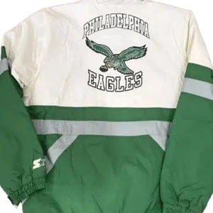 NFL Philadelphia Eagles Starter Green and White Jacket