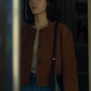 No In-ji The Trunk Brown Suede Jacket